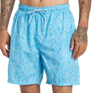 Tailorbyrd Mens's Flamingo  Swim Trunks Bathing Suit